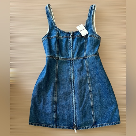 Showpo Blue Denim Mini Body Con Dress - Picture 3 of 3